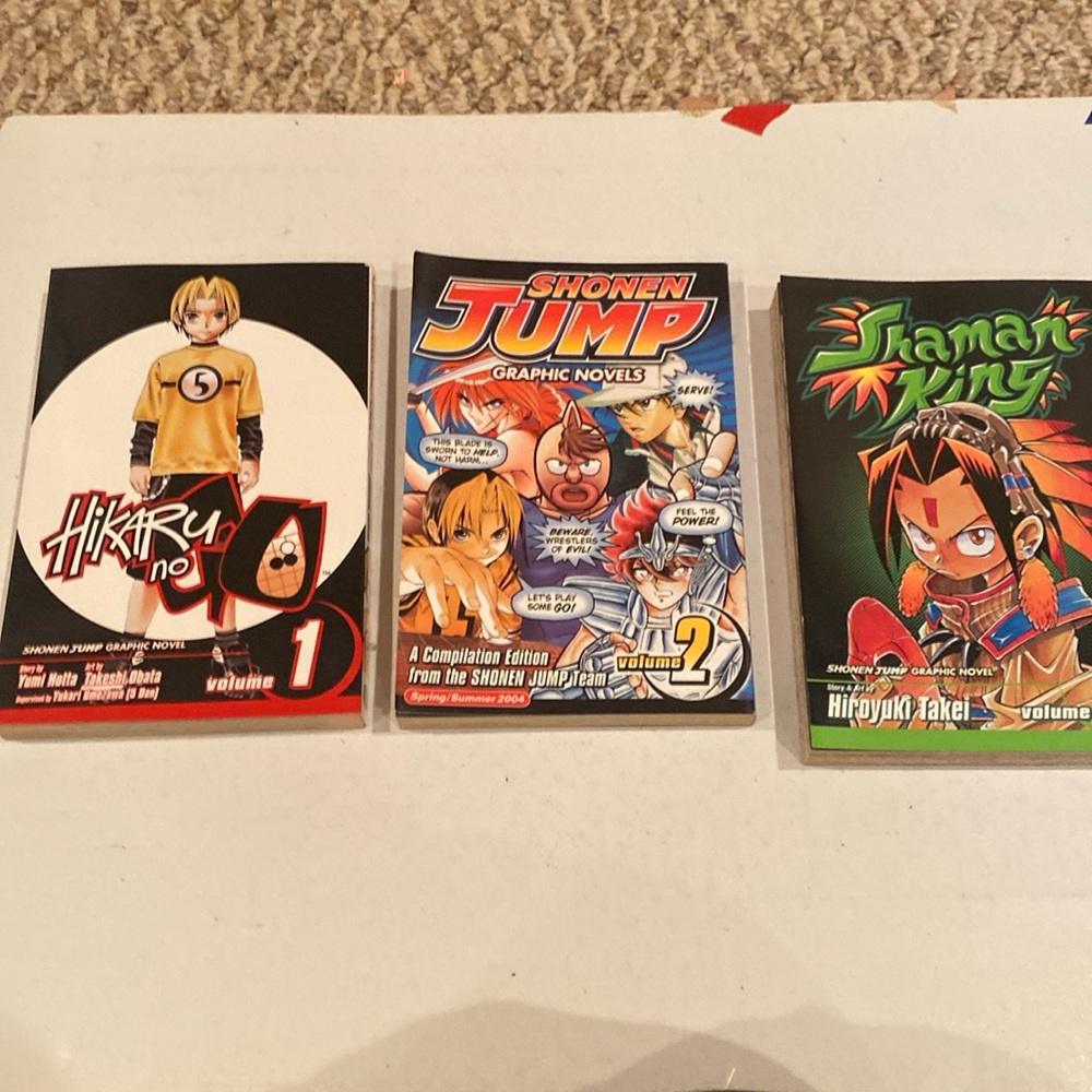 Vintage Lot of 3 Shonen Jump Graphic Novels